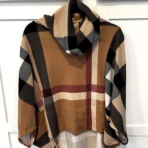 Lime n Chill high/low poncho. One size.